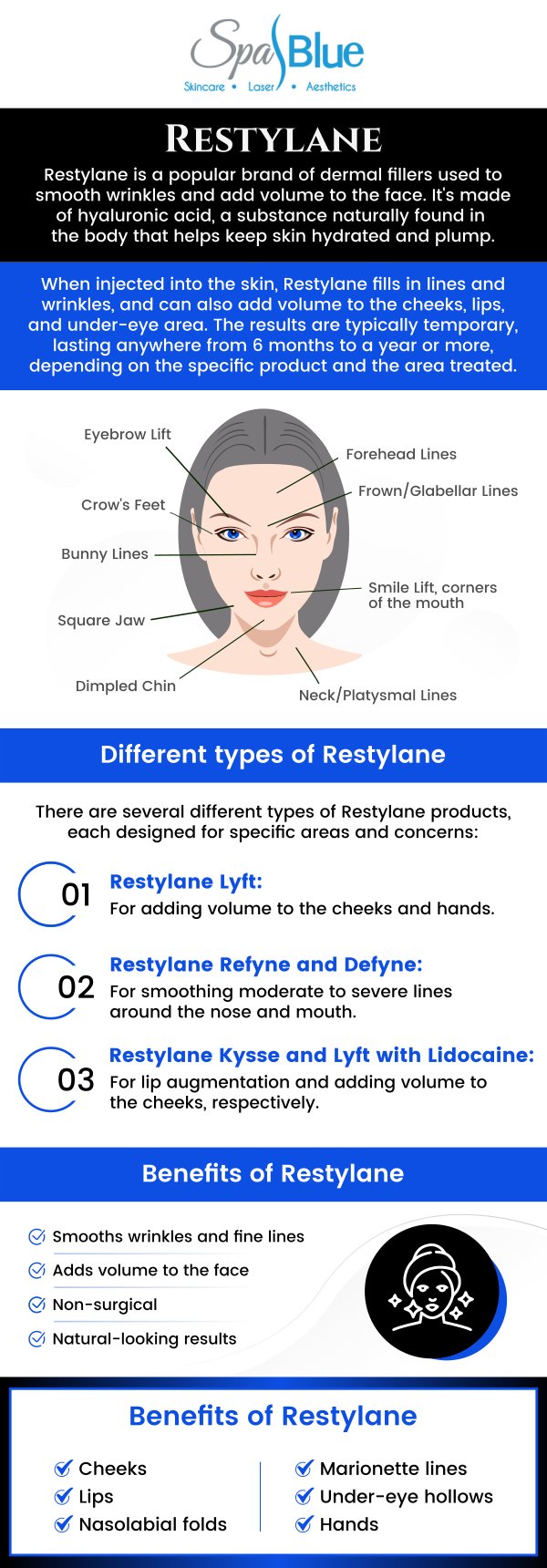 Common questions asked by clients: What is Restylane best used for? How long does it take for Restylane to settle in? How long does Restylane treatment last? Who is a good candidate for Restylane? For more information, contact us or schedule an appointment online today. We are conveniently located at 7565 W Sand Lake Road, Orlando, FL 32819. We serve patients from Orlando FL, Bay Hill FL, Oak Ridge FL, Windermere FL, Gotha FL, Belle Isle FL and Kissimmee FL.